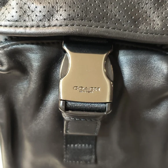 Coach Ranger Mini Pack Backpack – Black Leather - Picture 11 of 11
